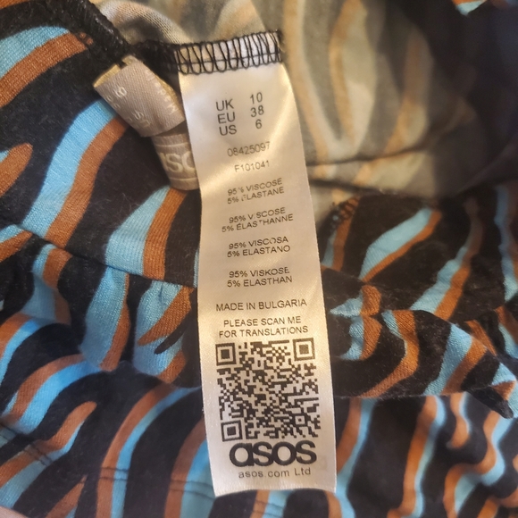 ASOS Multicolored Zebra Print Shorts - Picture 4 of 4